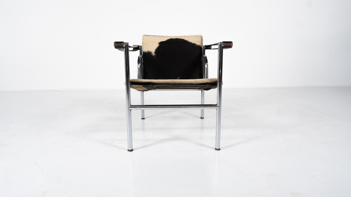 Mid-Century Modern LC1 Armchair by Le Corbusier, Pierre Jeanneret, Charlotte Perriand, 1960s