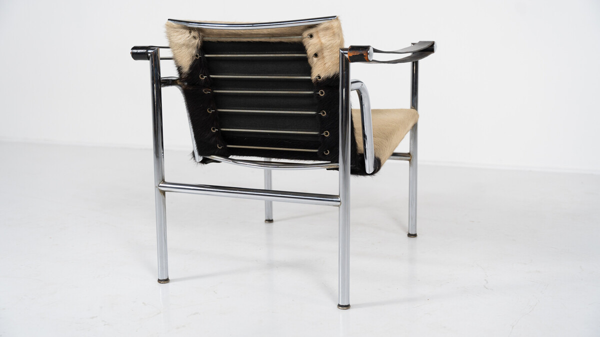 Mid-Century Modern LC1 Armchair by Le Corbusier, Pierre Jeanneret, Charlotte Perriand, 1960s