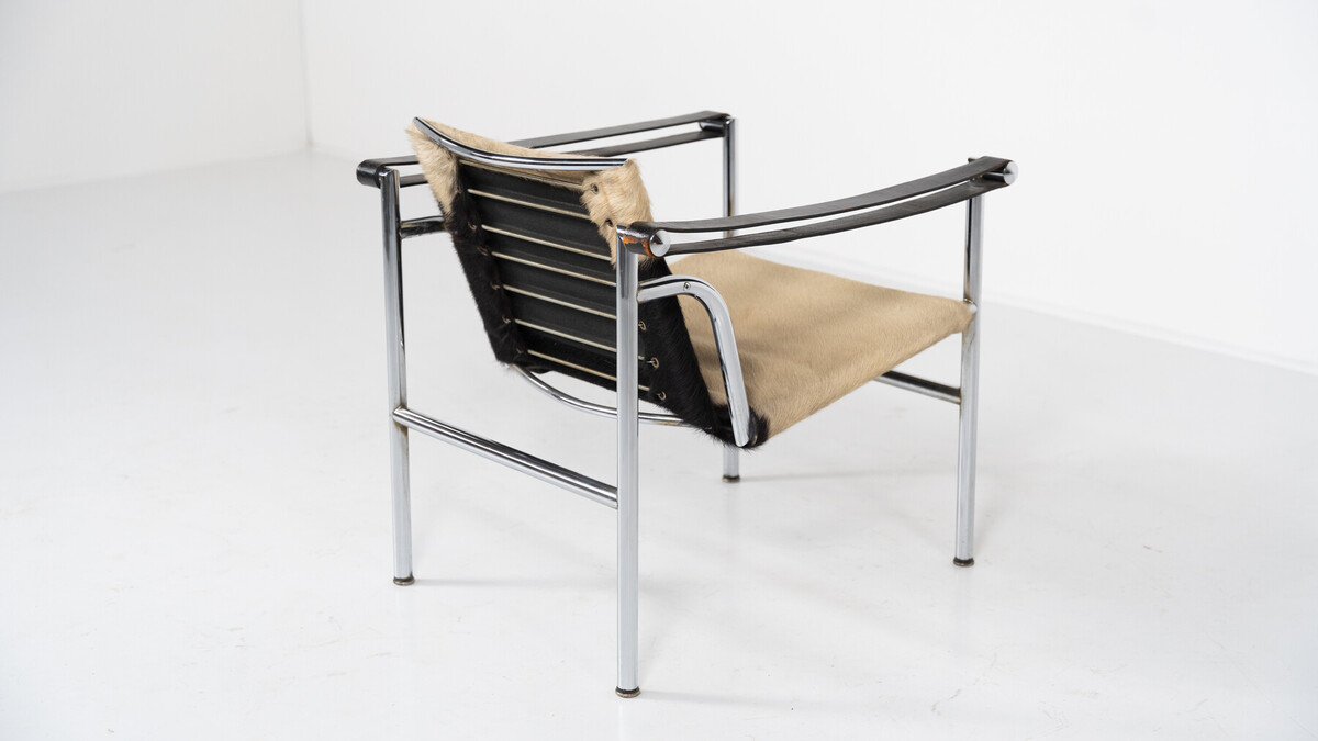 Mid-Century Modern LC1 Armchair by Le Corbusier, Pierre Jeanneret, Charlotte Perriand, 1960s