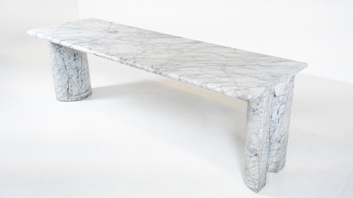 Mid-Century Modern Marble Console, Italy, 1970s