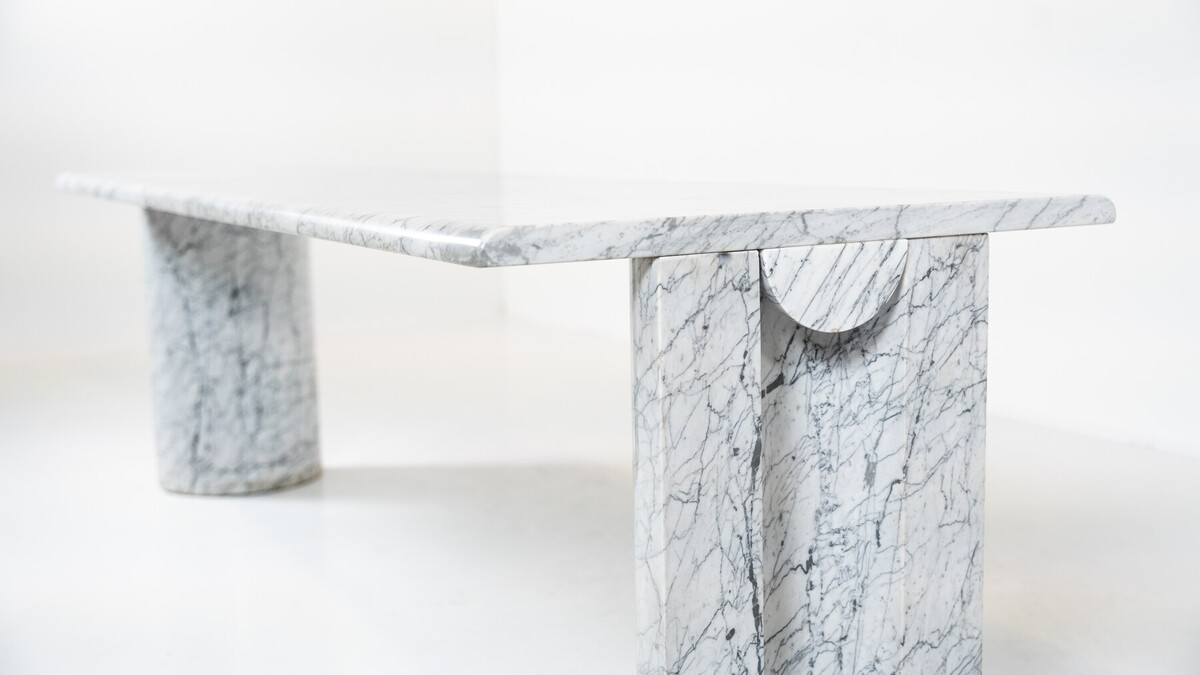 Mid-Century Modern Marble Console, Italy, 1970s