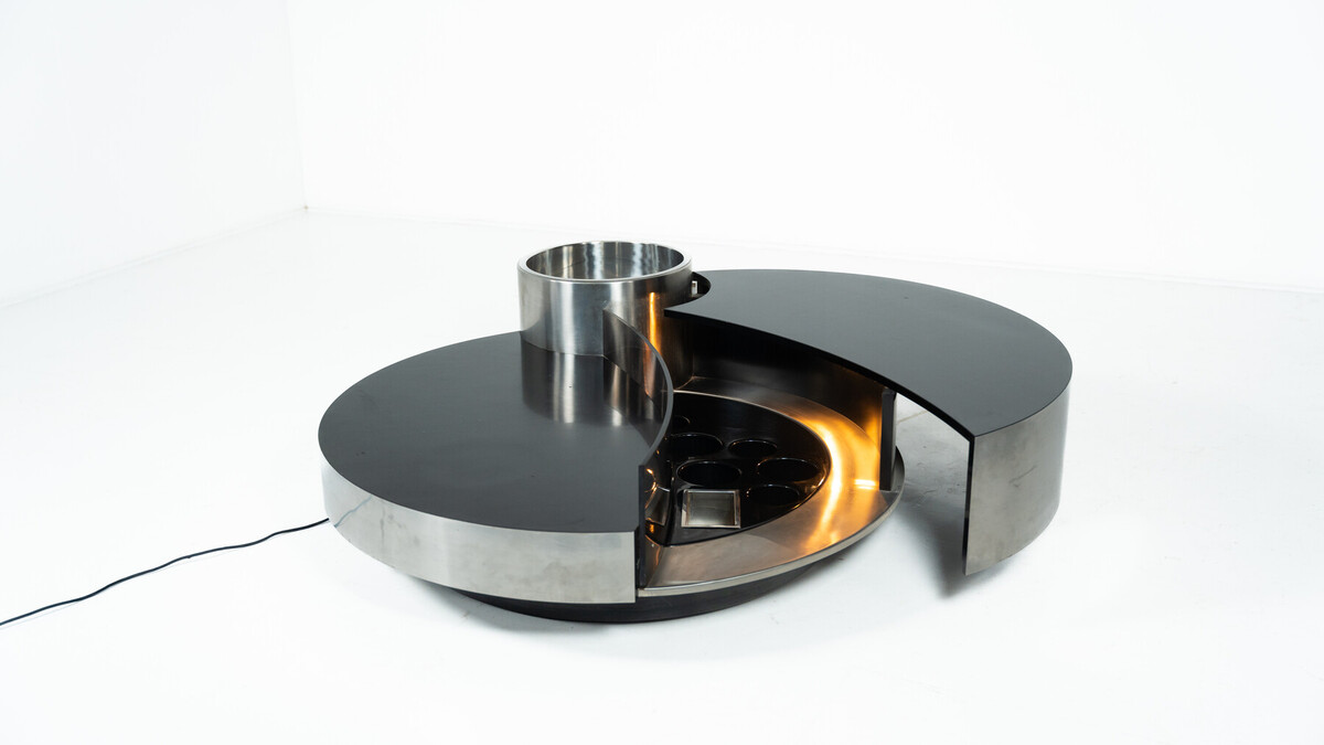 Mid-Century Modern Massimo Papiri Coffee Table by Mario Sabot, Italy, 1970s