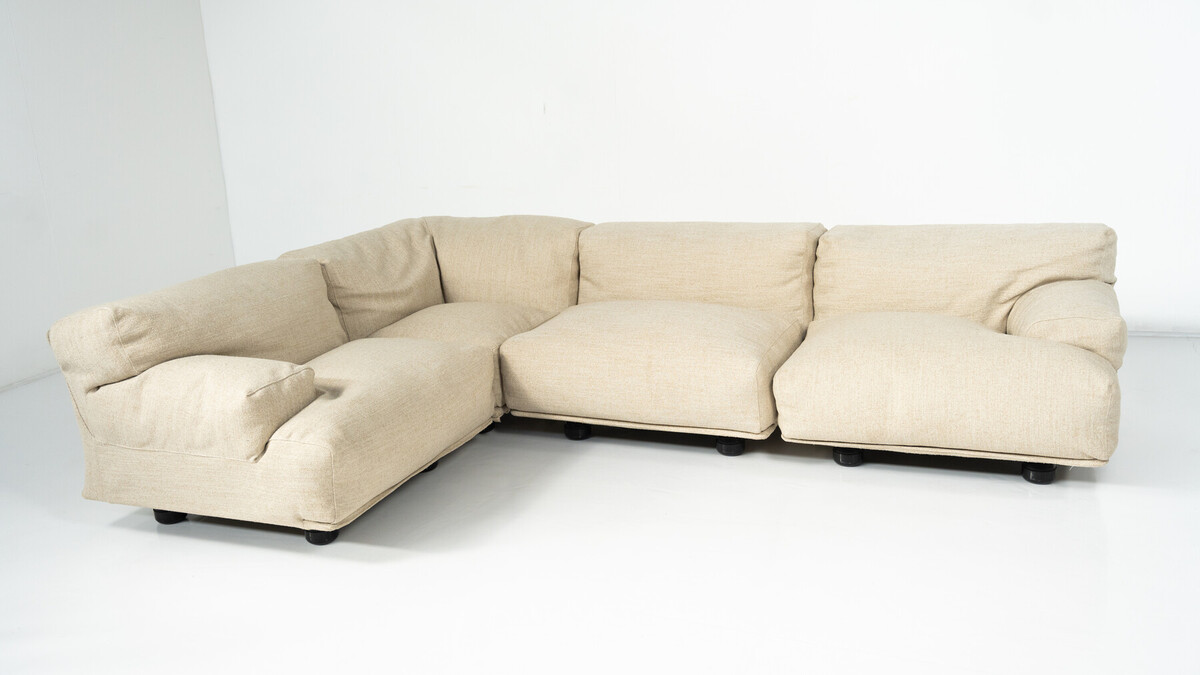 Mid-Century Modern Modular Fiandra Sofa by Vico Magistretti, Cassina, Italy, 1970s