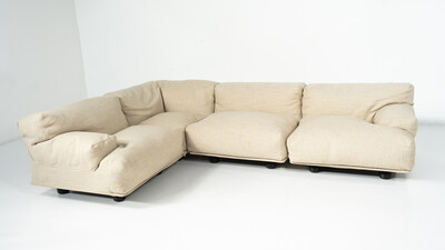 Mid-Century Modern Modular Fiandra Sofa by Vico Magistretti, Cassina, Italy, 1970s