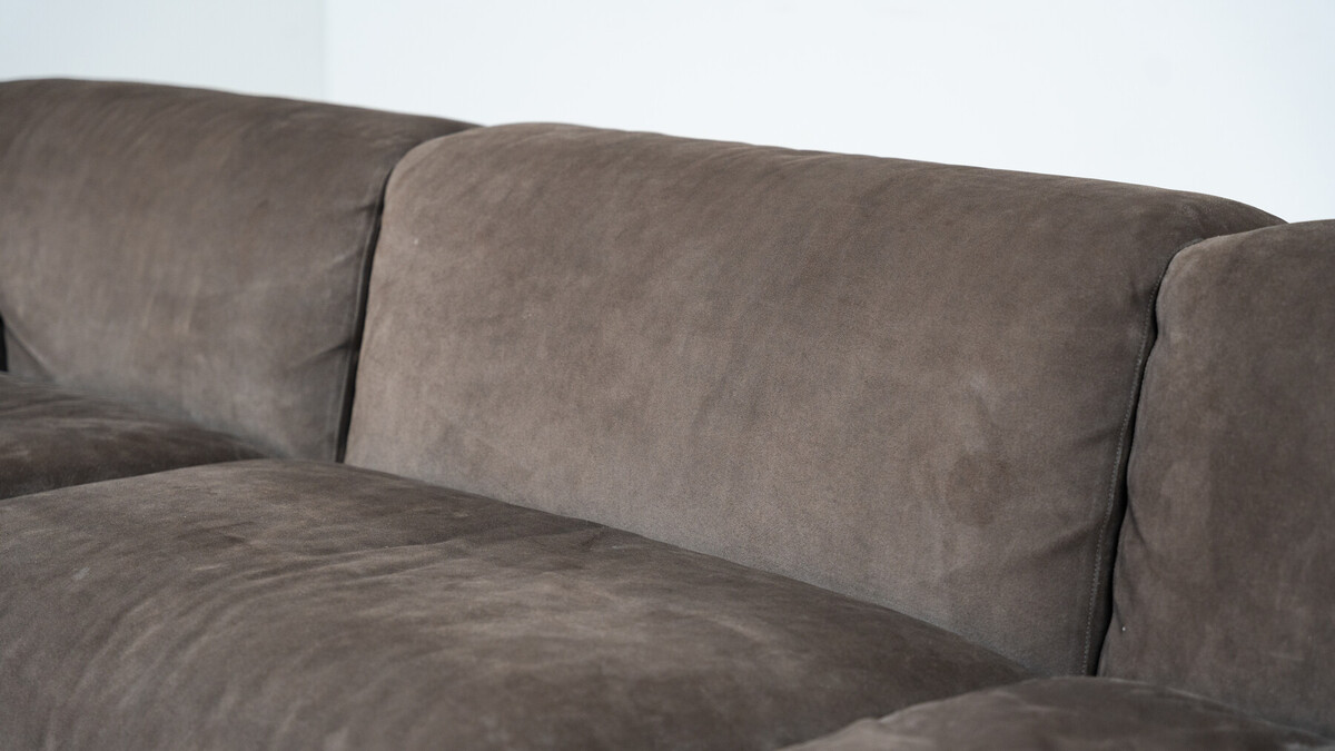 Mid-Century Modern Modular Three-Seater Fiandra Sofa by Vico Magistretti, Cassina, Italy,1970 -Original Fabric
