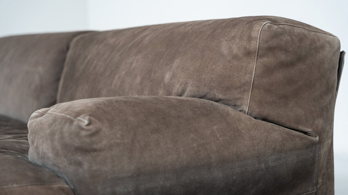 Mid-Century Modern Modular Three-Seater Fiandra Sofa by Vico Magistretti, Cassina, Italy,1970 -Original Fabric