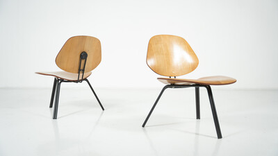 Mid-Century Modern P31 Chairs by Osvaldo Borsani, Tecno, 1950s