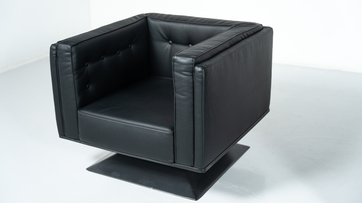 Mid-Century Modern Pair of Armchairs by Luigi Pellegrin for MIM Roma, Italy, 1950s