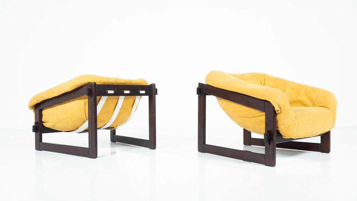 Mid-Century Modern Pair of Percival Lafer Armchairs, 1960s