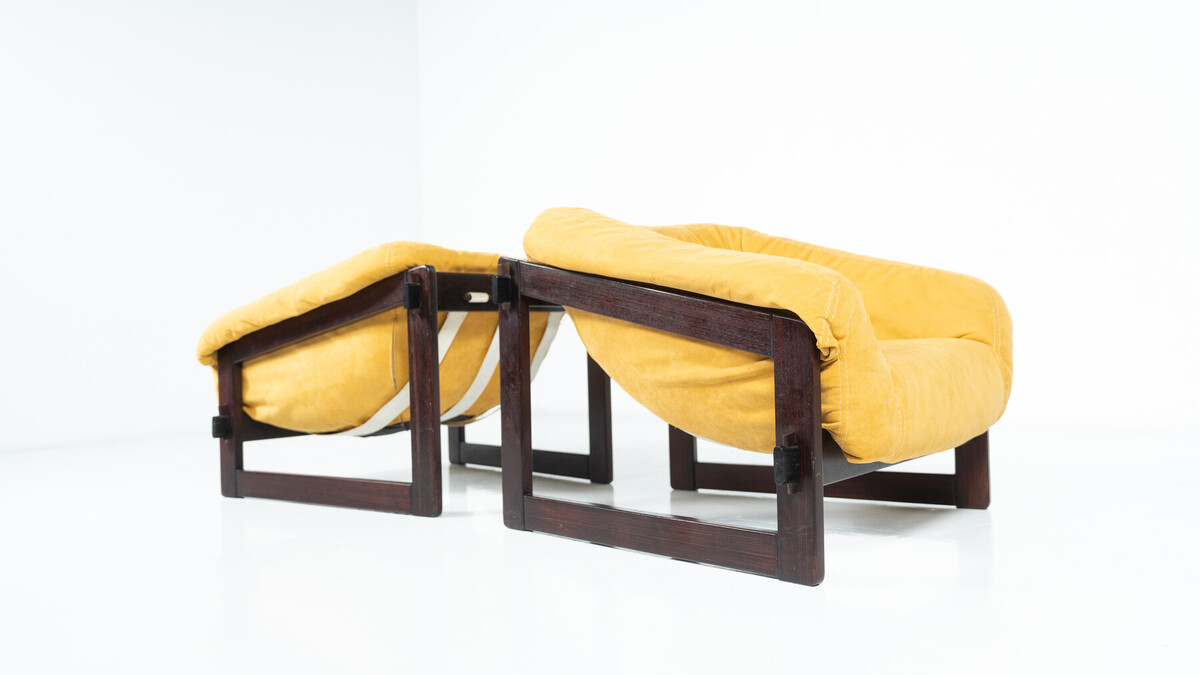 Mid-Century Modern Pair of Percival Lafer Armchairs, 1960s