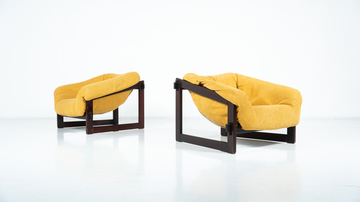 Mid-Century Modern Pair of Percival Lafer Armchairs, 1960s