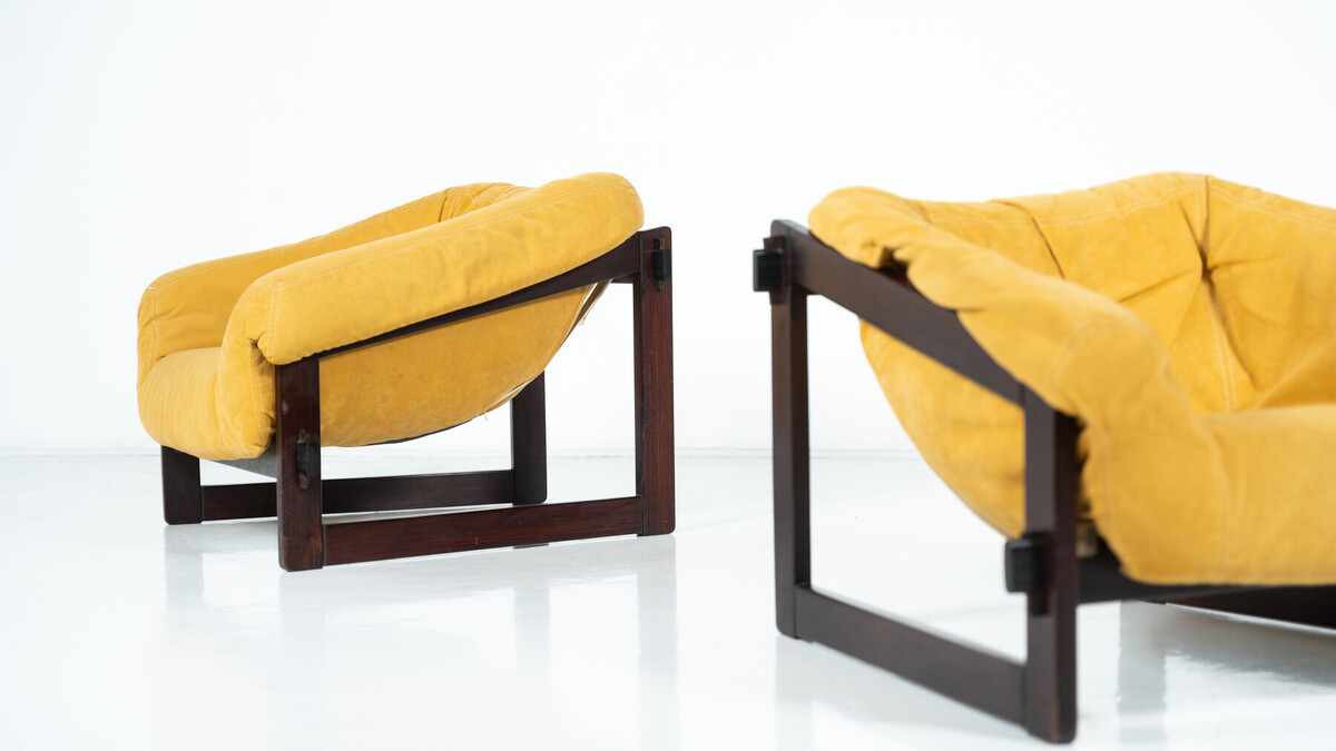 Mid-Century Modern Pair of Percival Lafer Armchairs, 1960s