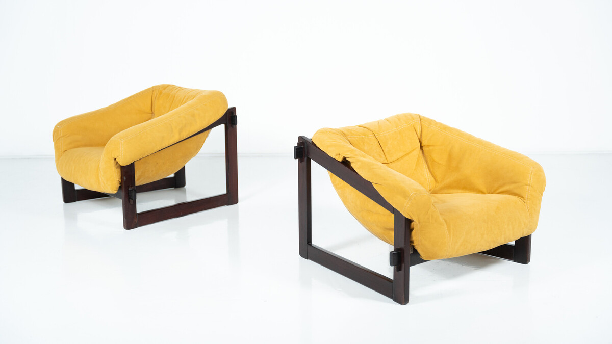 Mid-Century Modern Pair of Percival Lafer Armchairs, 1960s