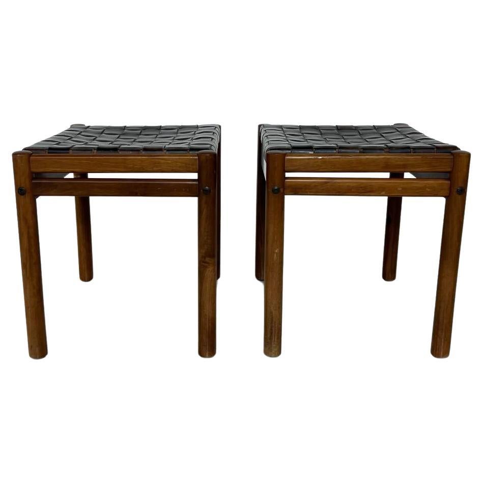 Mid-Century Modern Pair of Stools