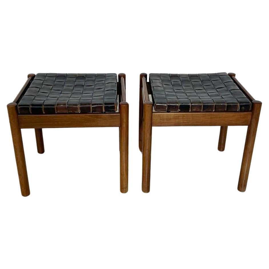 Mid-Century Modern Pair of Stools