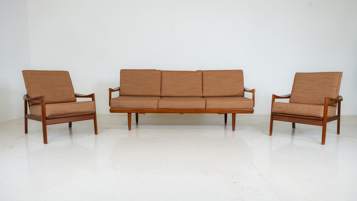 Mid-Century Modern Seating Set by Tove & Edvard Kindt-Larsen for Gustav Bahus, 1960s