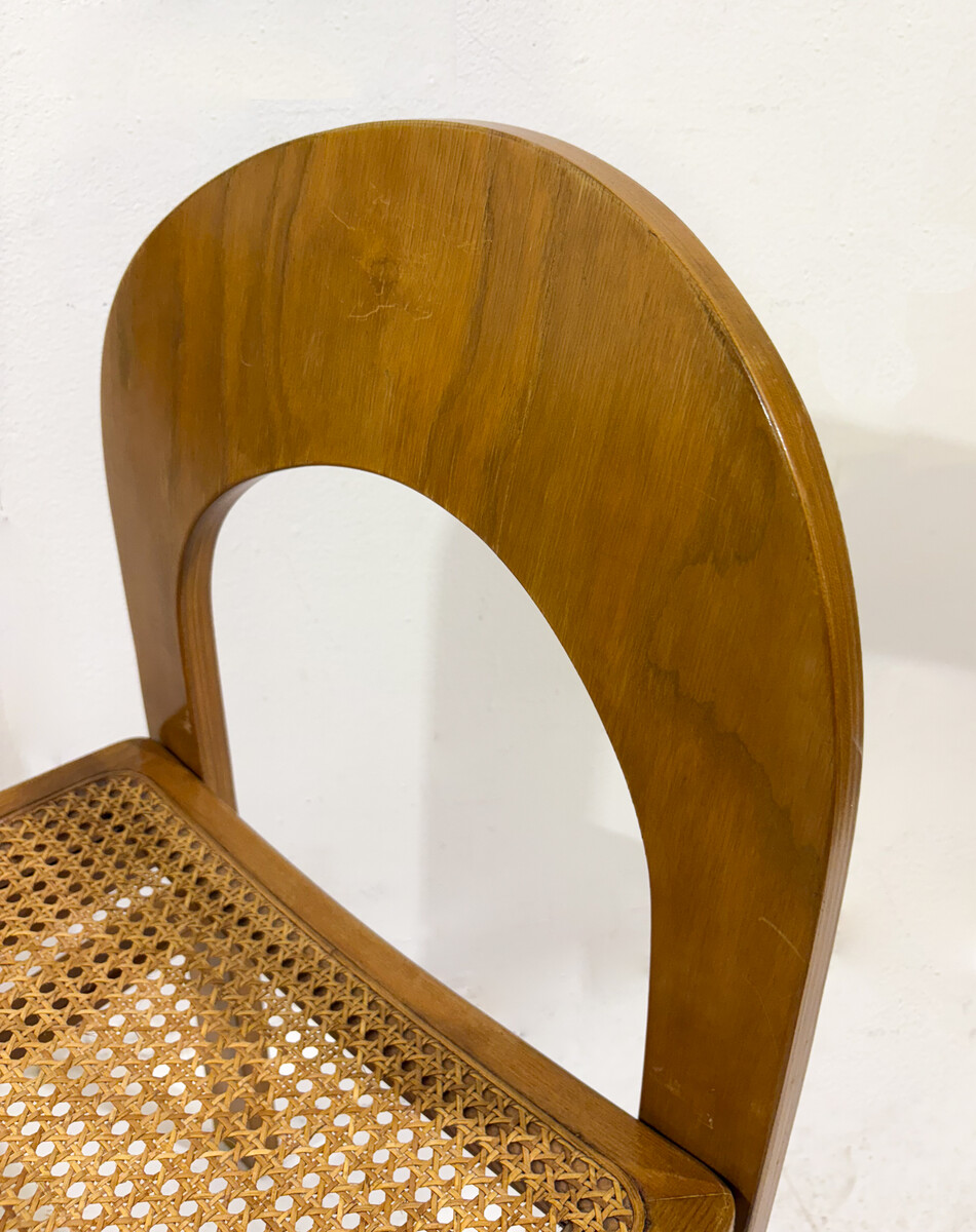 Mid-Century Modern Set of 4 Chairs Model 