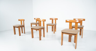 Mid-Century Modern Set of 6 Chairs by Luigi Vaghi, 1960s