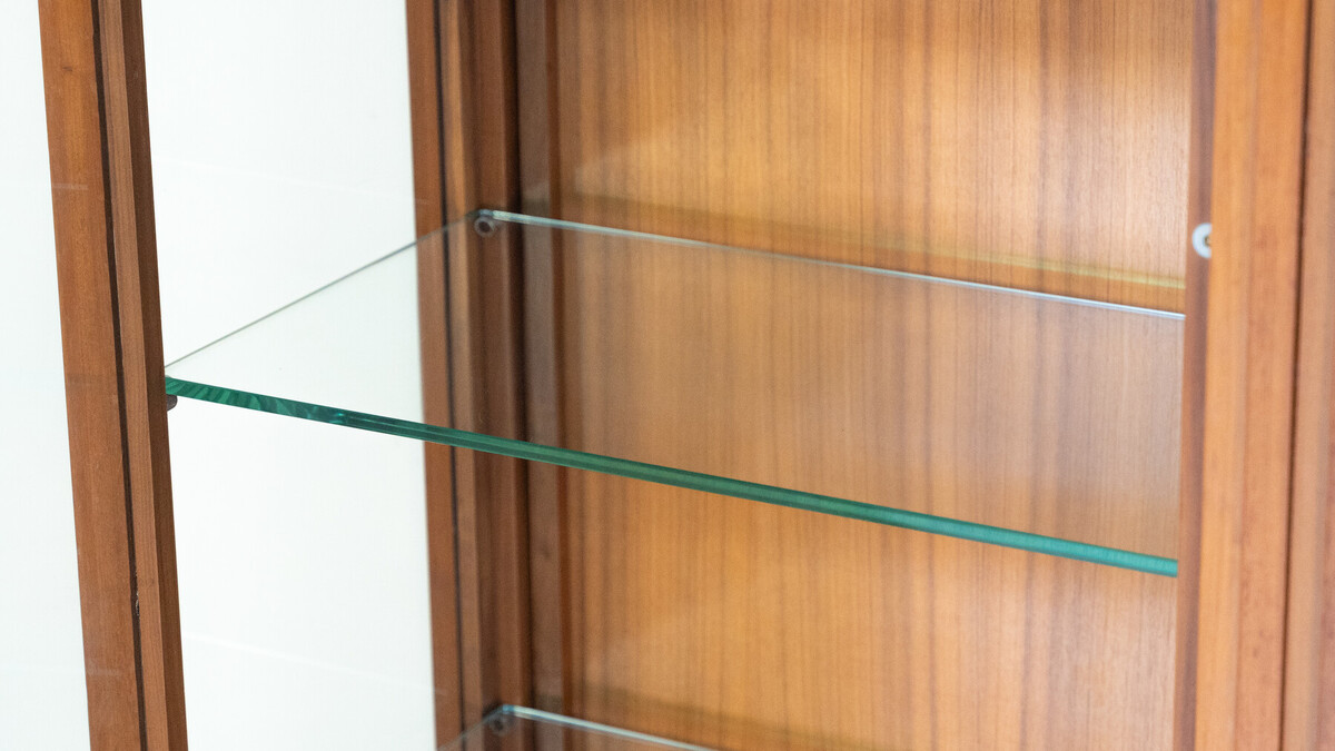 Mid-Century Modern Shelves, Wood and Glass