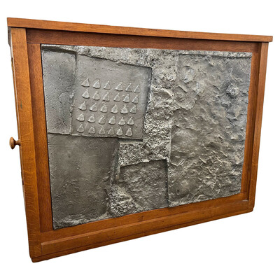 Mid-Century Modern Sideboard, Aluminium & Caning, 1970s