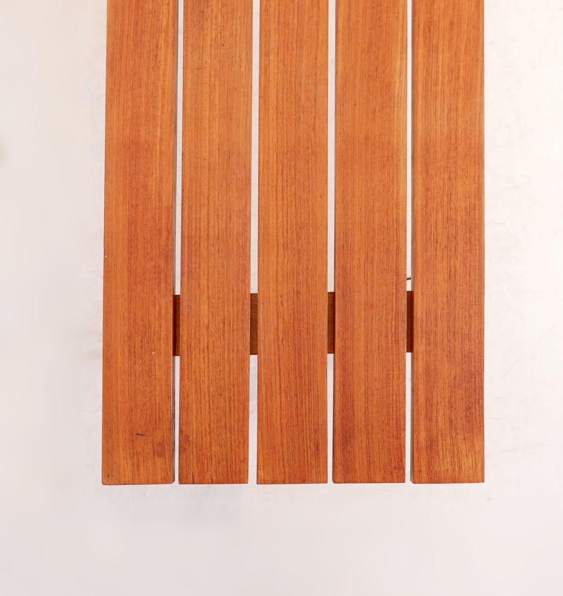 Mid-century modern slatted bench