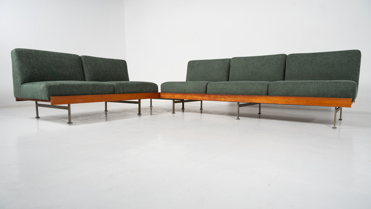 Mid-Century Modern Sofa, Saporiti, Italy, 1960s - New Upholstery