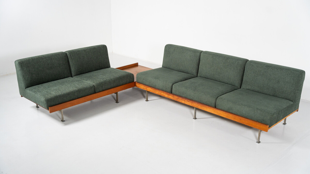 Mid-Century Modern Sofa, Saporiti, Italy, 1960s - New Upholstery