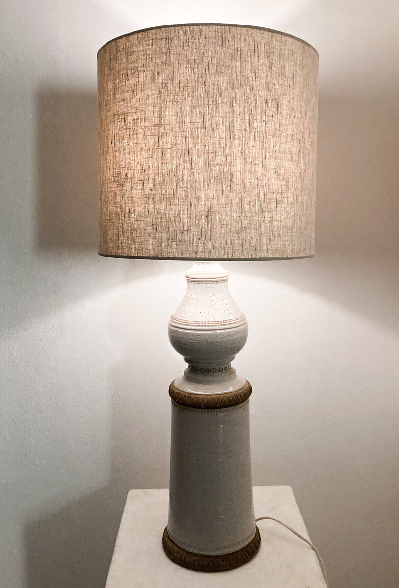 Mid Century Modern Table Lamp by Aldo Londi for Bitossi, Italy