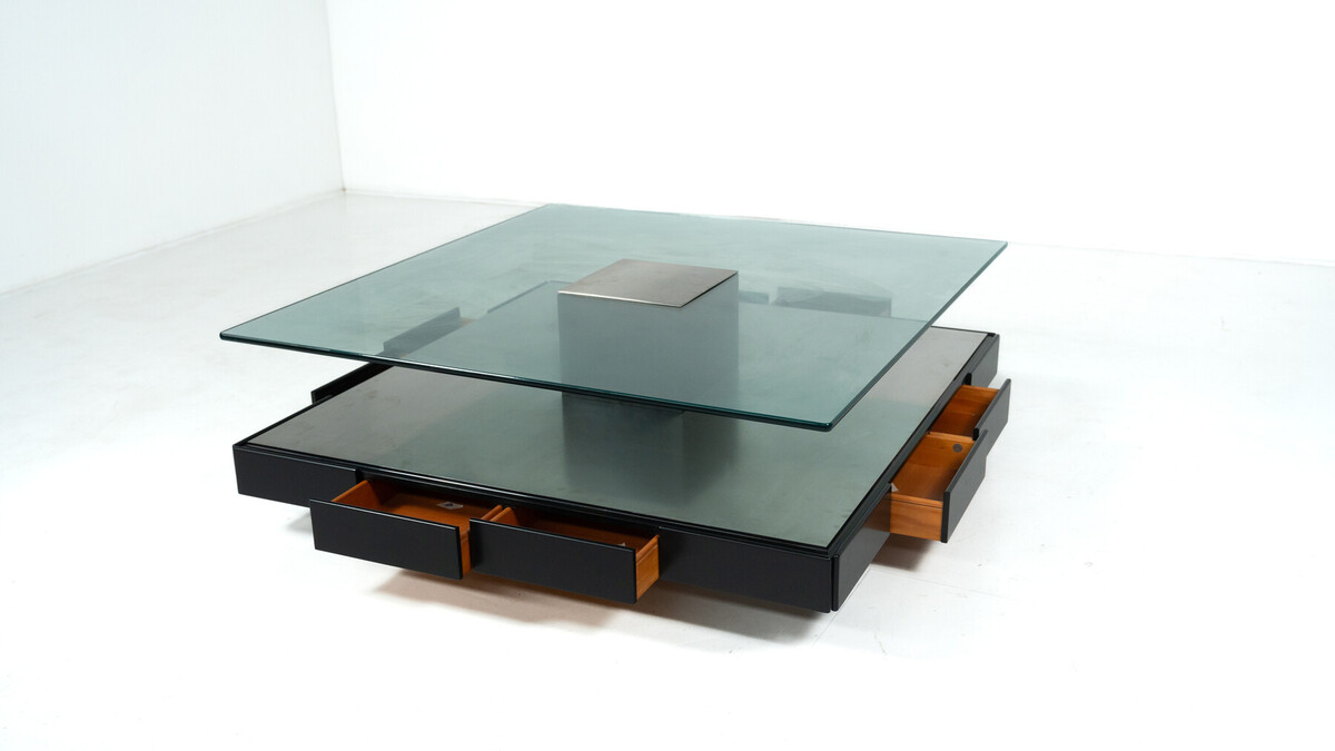 Mid-Century Modern Tecno T147 Coffee Table by Marco Fantoni, Italy,1970s