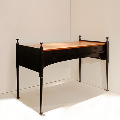 Mid Century Modern three-drawer desk