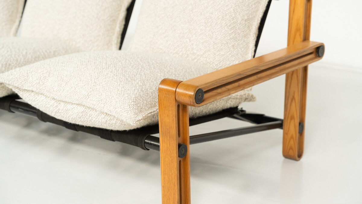 Mid-Century Modern Three-Seater Sofa, 1960s -  New Upholstery