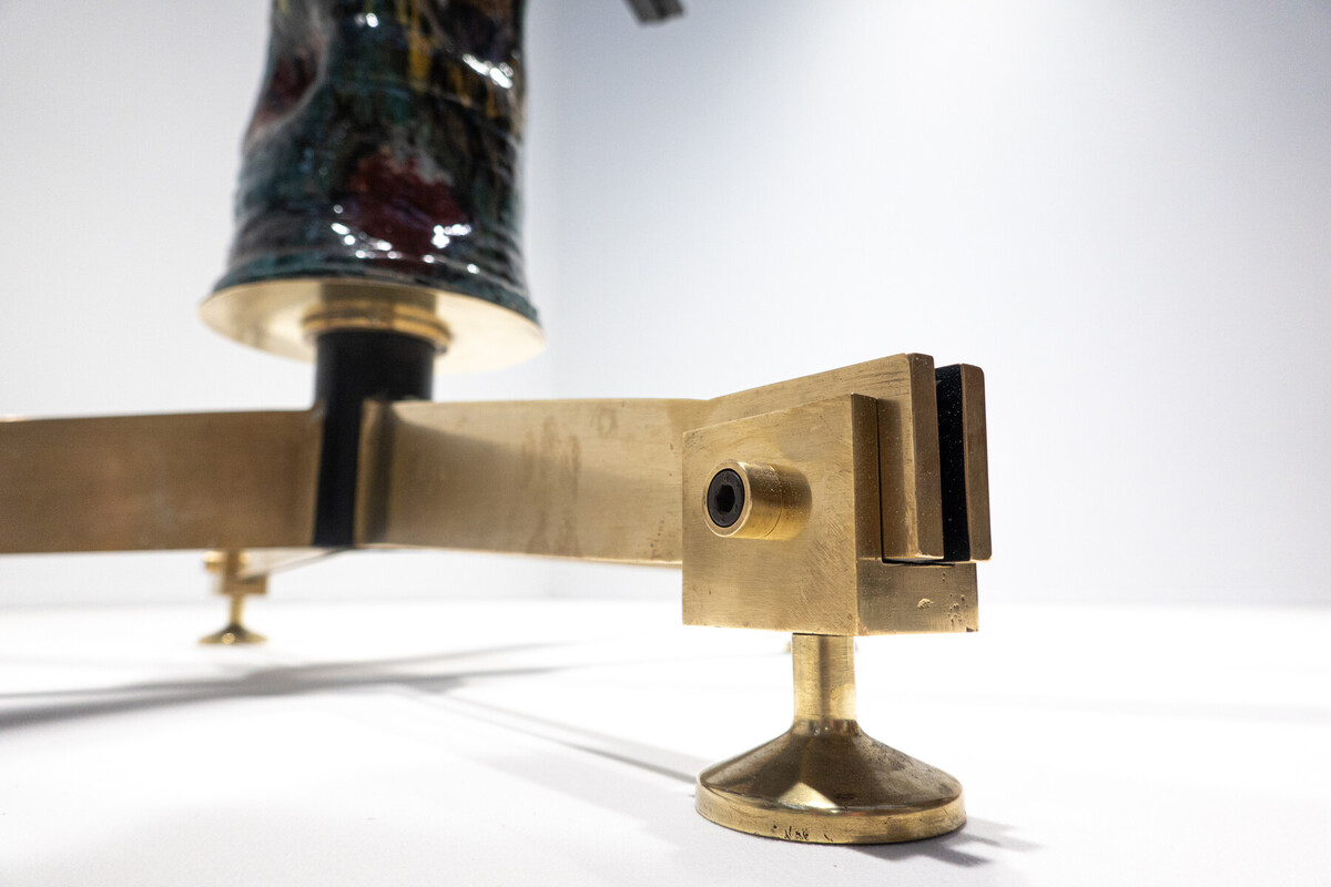 Mid-Century Modern Wood and Ceramic Extendable Dining Table by Melchiorre Bega and Pietro Melandri, Italy, 1950s