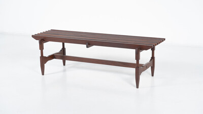 Mid-Century Modern Wooden Bench by Ico and Luisa Parisi, Italy, 1950s