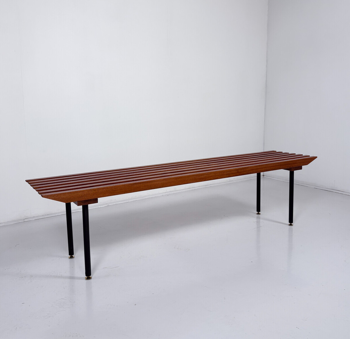 Mid-Century Modern Wooden Bench, Italy
