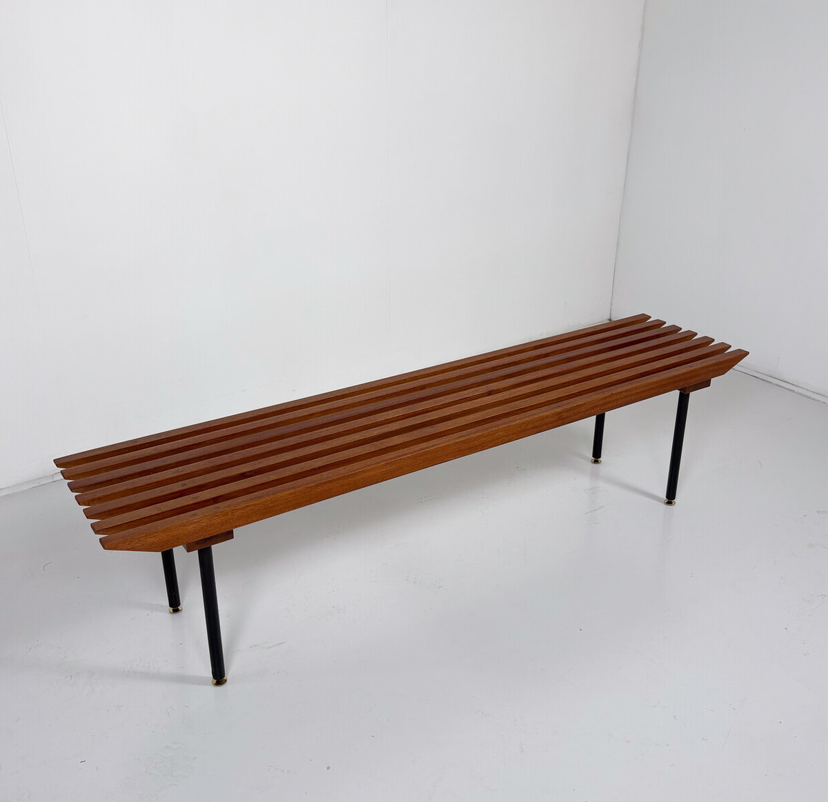 Mid-Century Modern Wooden Bench, Italy