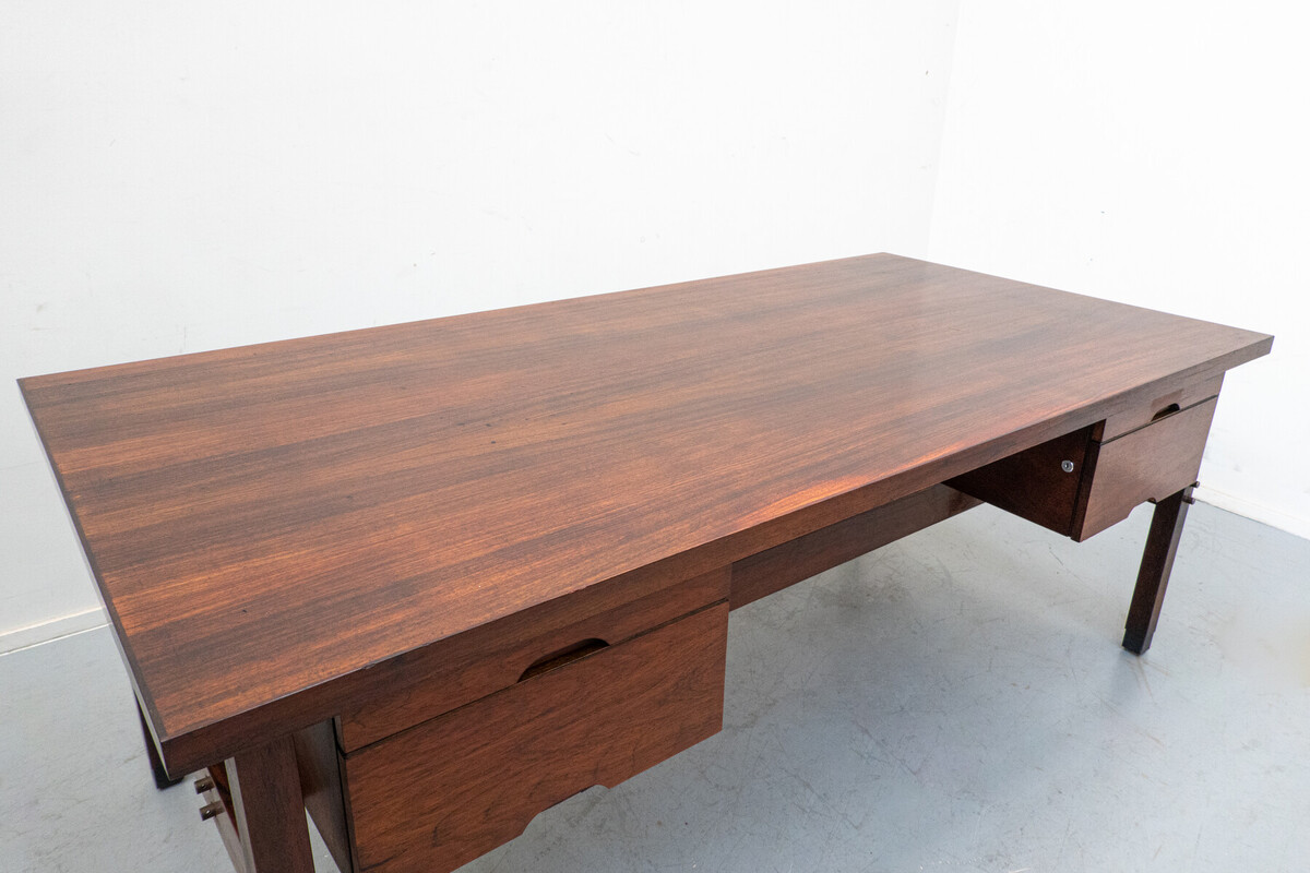 Mid-Century Modern Wooden Desk by Sergio Rodrigues, Brazil, 1960s