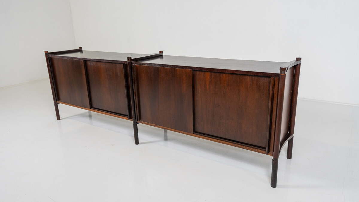 Mid-Century Modern Wooden Sideboard by Fukuoh Hizori for Gavina, 1960s