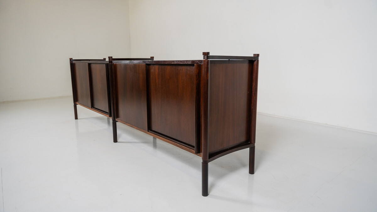 Mid-Century Modern Wooden Sideboard by Fukuoh Hizori for Gavina, 1960s