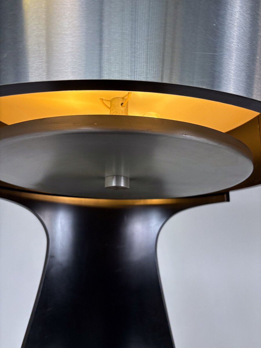 Mid-Century Motorized Bar by Willy Rizzo, Wood Metal and Glass, Italy, 1970s