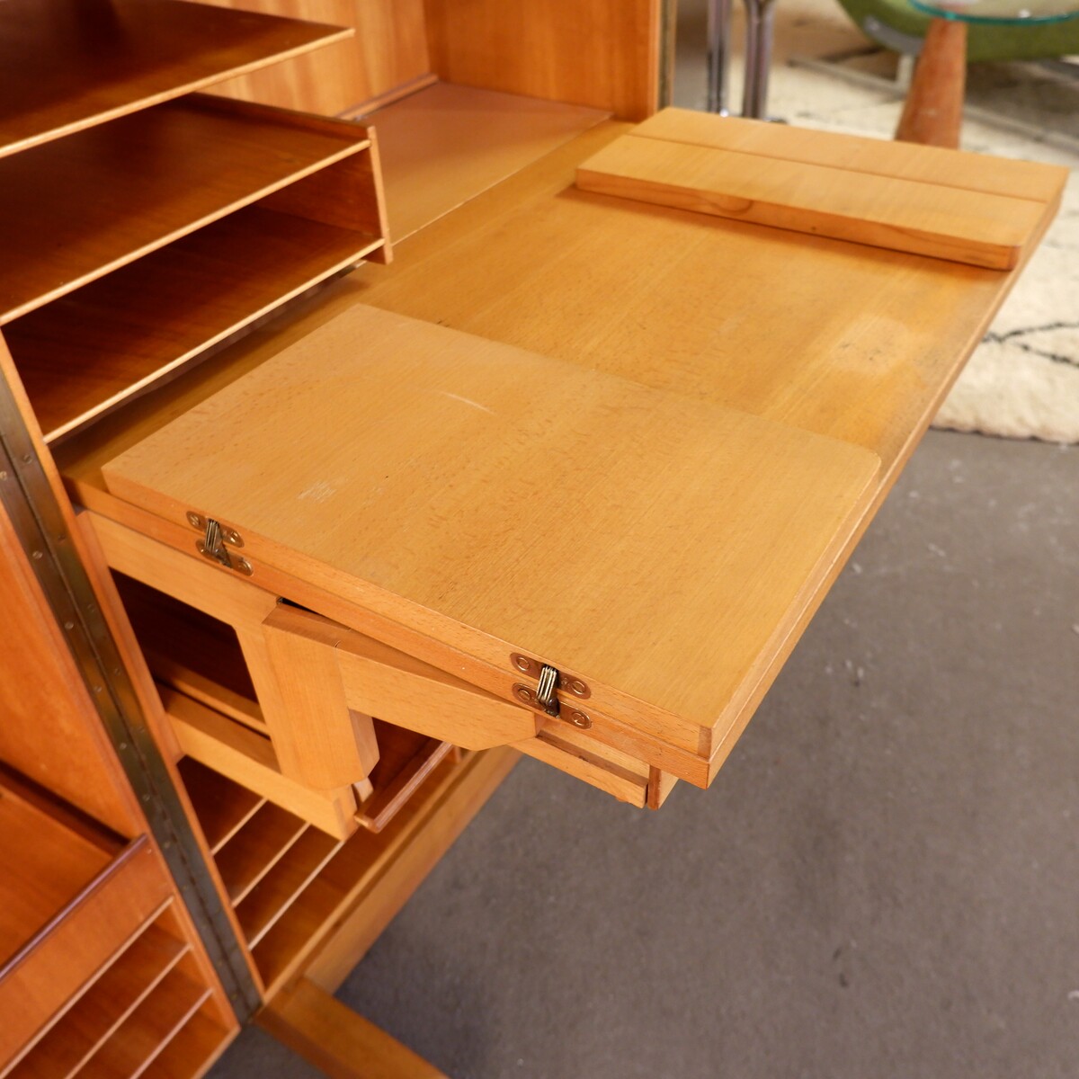 Mid-Century Mummenthaler & Meier 'Magic Box' folding desk