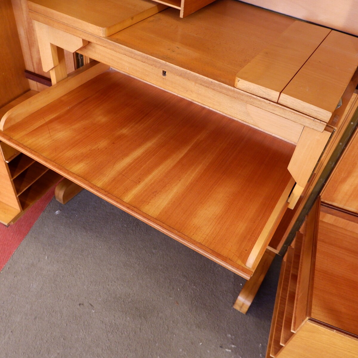 Mid-Century Mummenthaler & Meier 'Magic Box' folding desk