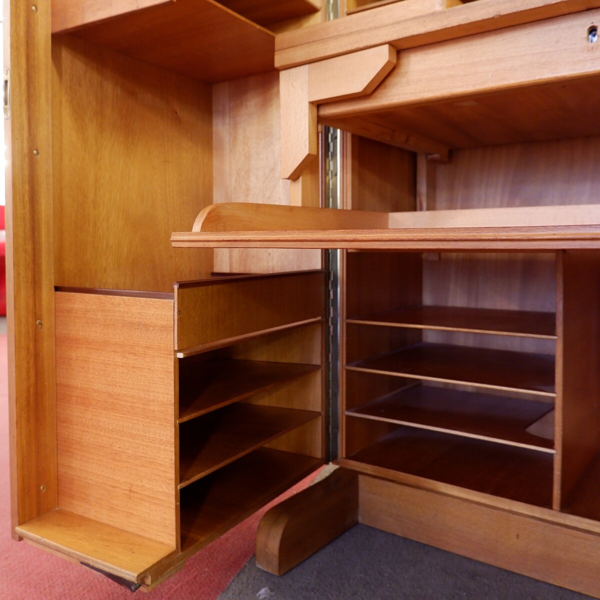 Mid-Century Mummenthaler & Meier 'Magic Box' folding desk