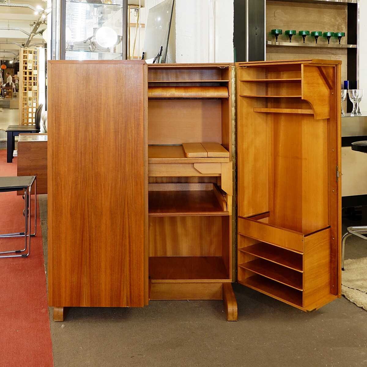Mid-Century Mummenthaler & Meier 'Magic Box' folding desk