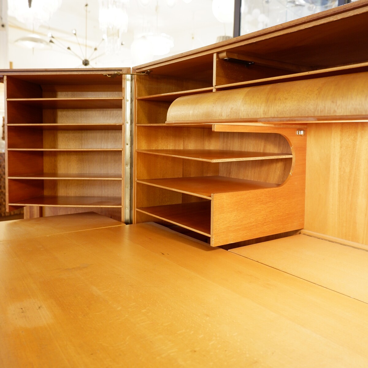 Mid-Century Mummenthaler & Meier 'Magic Box' folding desk