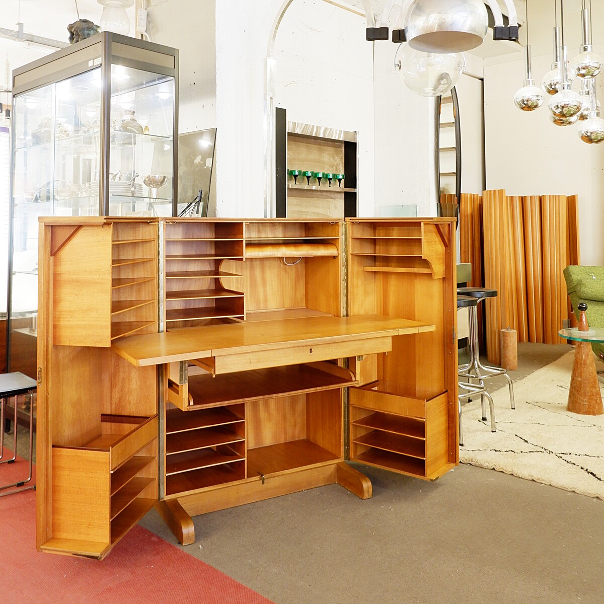 Mid-Century Mummenthaler & Meier 'Magic Box' folding desk