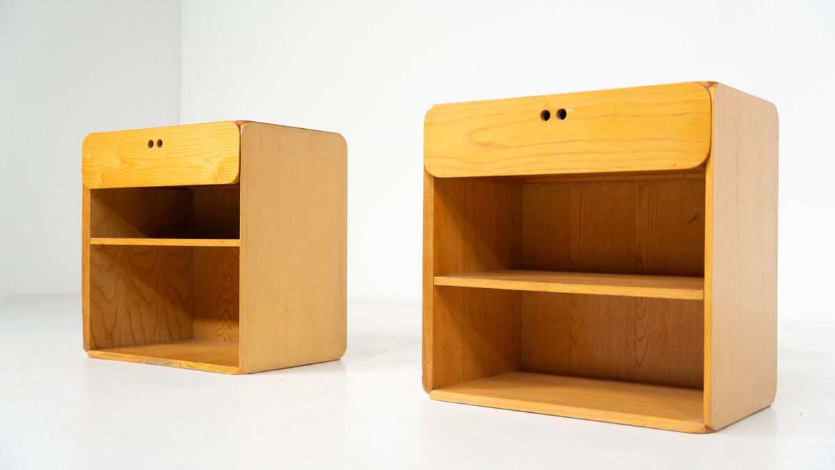 Mid-Century Nightstands/ Sidetables by Derk Jan de Vries for Domus, 1960s