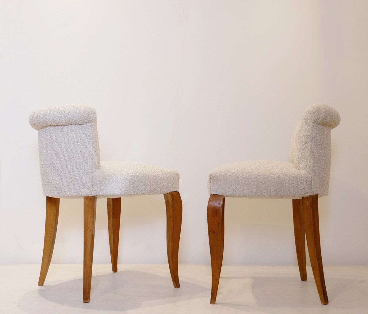 Mid Century Pair of cocktail chairs, France , 1950's