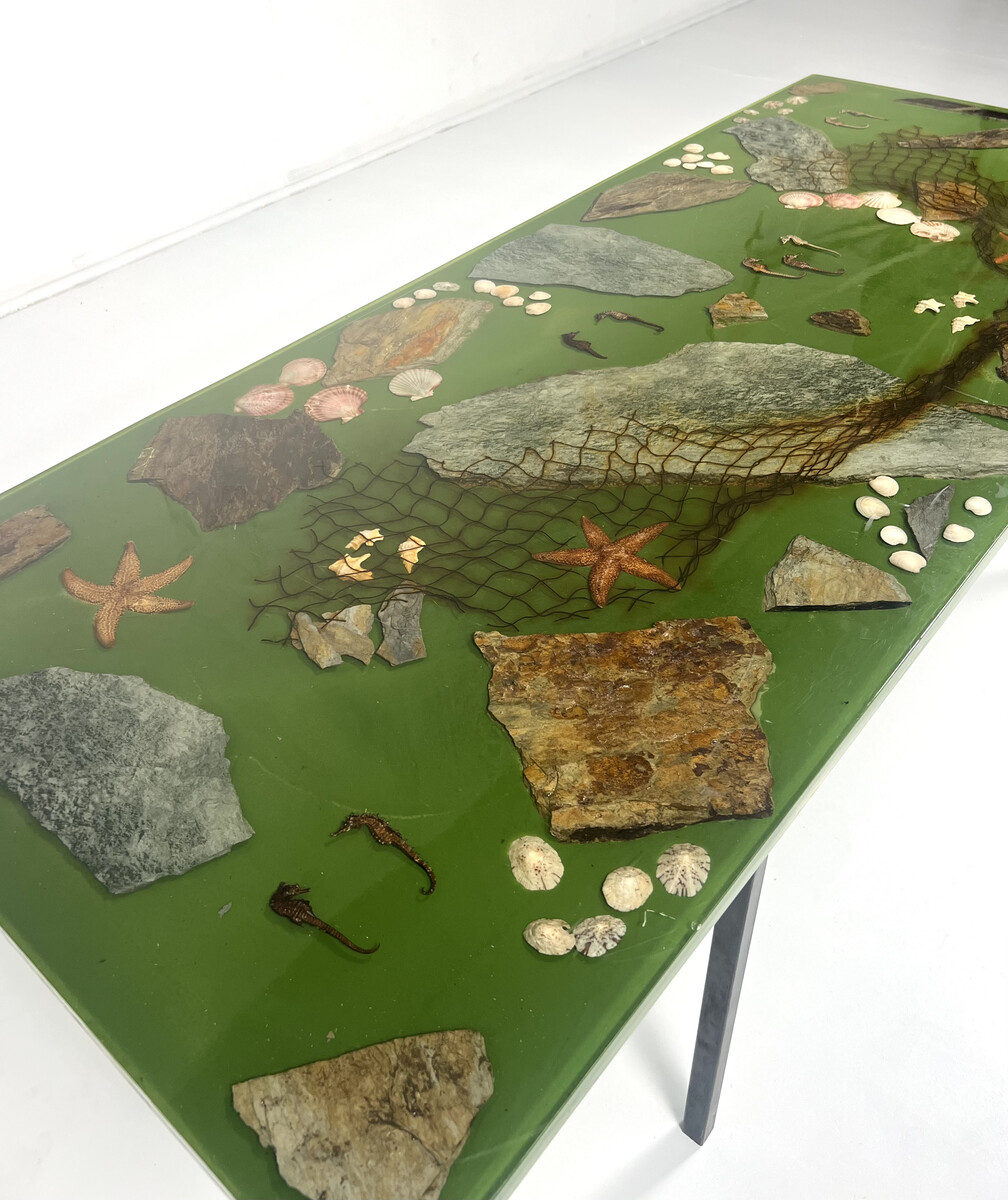 Mid-Century Resin Coffee Table, 1970s