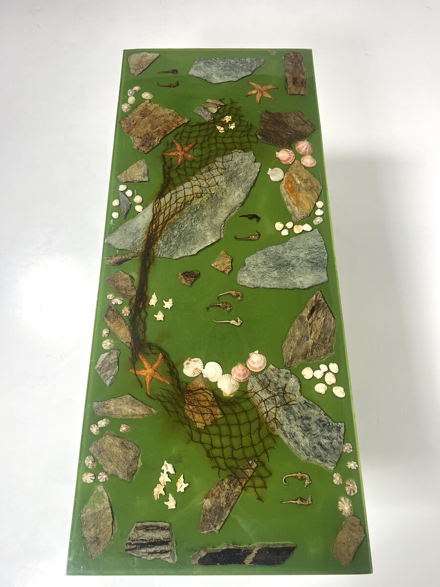 Mid-Century Resin Coffee Table, 1970s
