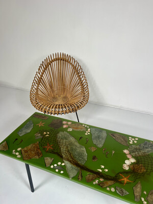 Mid-Century Resin Coffee Table, 1970s